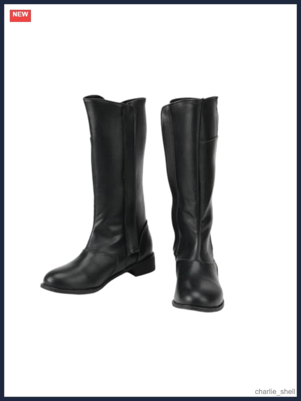 Men's Faux Leather Renaissance Cosplay Boots Pull-On Closed Toe